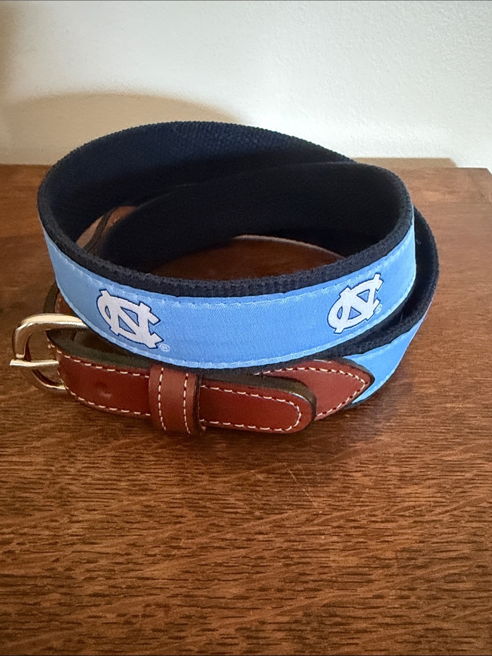 Men’s University of North Carolina Tar Heels Logo Web Belt Size 46